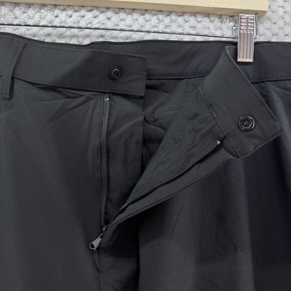 Fabletics Pants Mens 40X30 Black Jogger Pants Straight Leg Zip Pockets Athletic - Picture 4 of 16